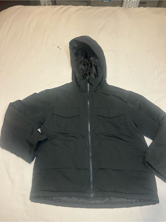 Uniqlo Other - Uniqlo Black Hooded Kids Raincoat with Front Zip